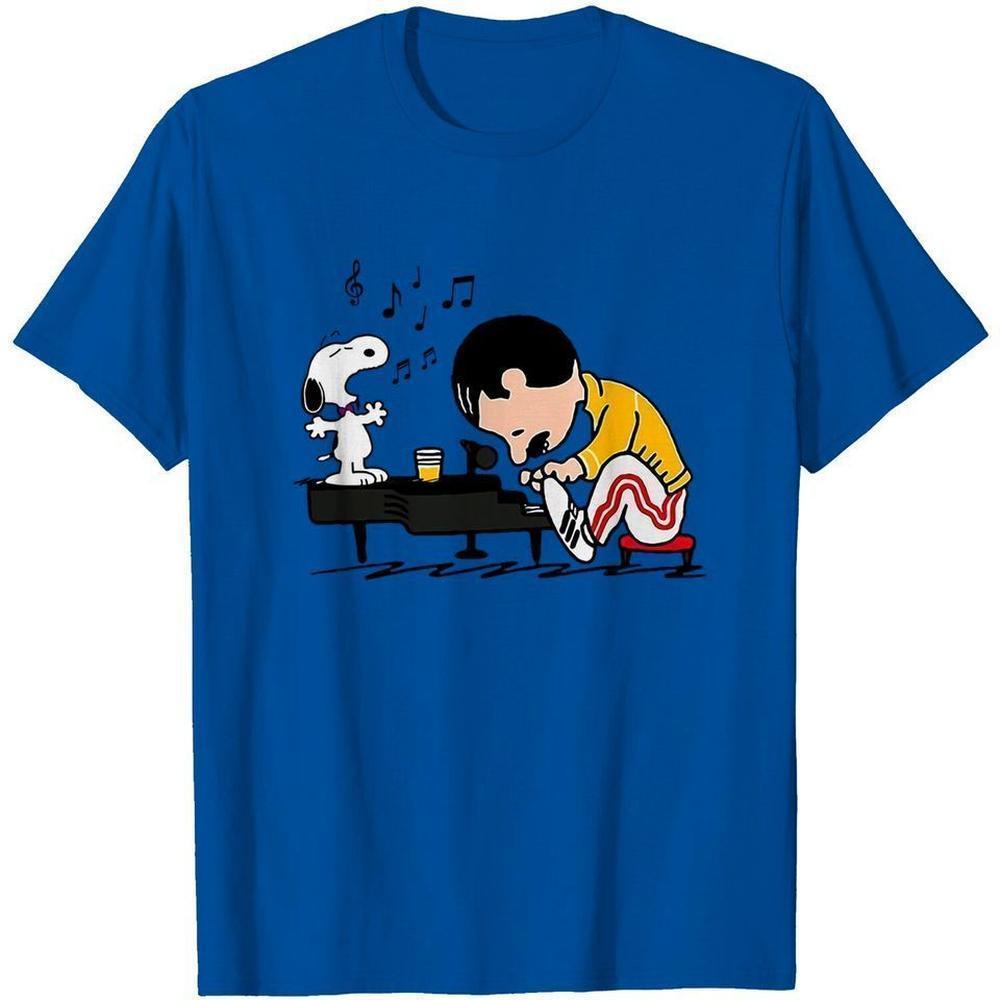 Peanuts Freddie Mercury Tshirts Unisex Tee Shirt